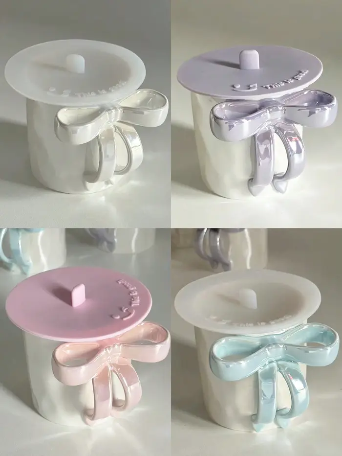 Mug en céramique style Ins avec nœud rêveur
