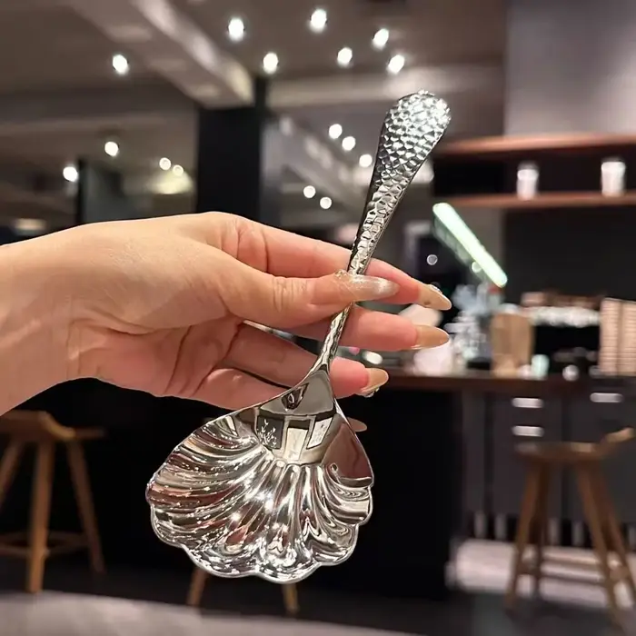 Cuillères à coquille de vaisselle en acier inoxydable 304