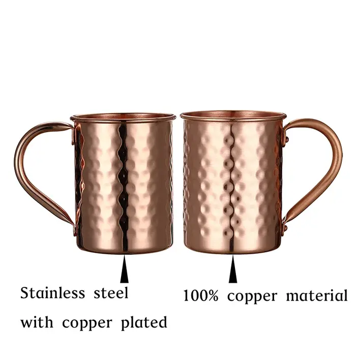 Mug Moscow Mule en cuivre pur 400 ml (13