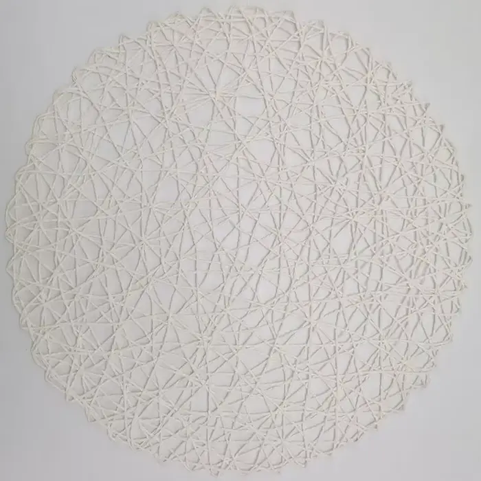 Ensemble de 6 sets de table ronds pour table à manger, tapis de table circulaire décoratif Boho tiss