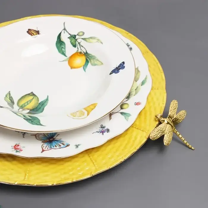 Assiette à manger en céramique de Style européen