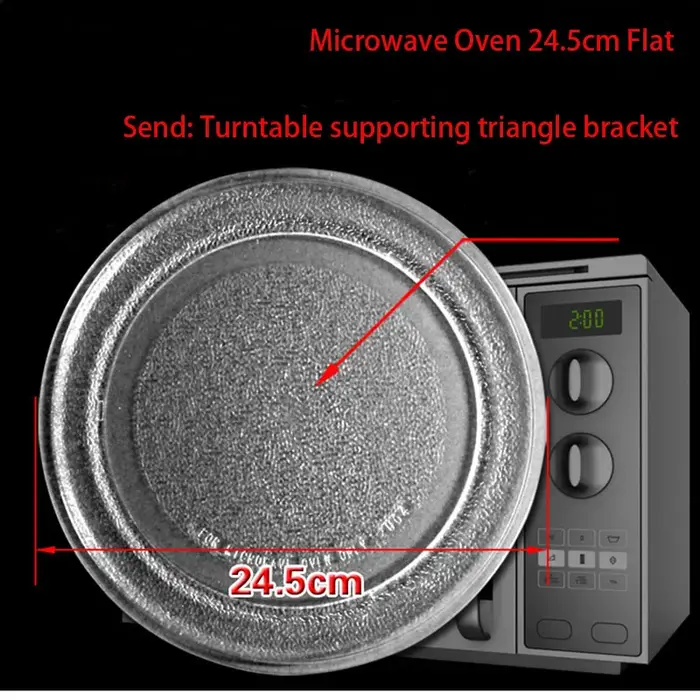 Plateau plat en verre pour four à micro-ondes