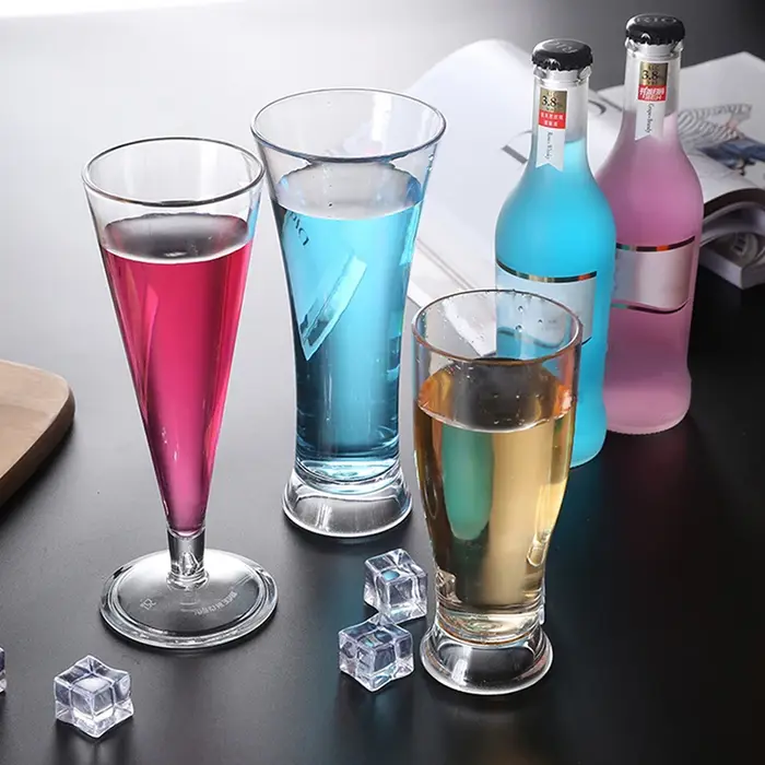 Verre à vin incassable en acrylique