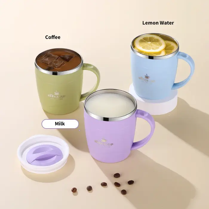 Tasse à café au lait en acier inoxydable