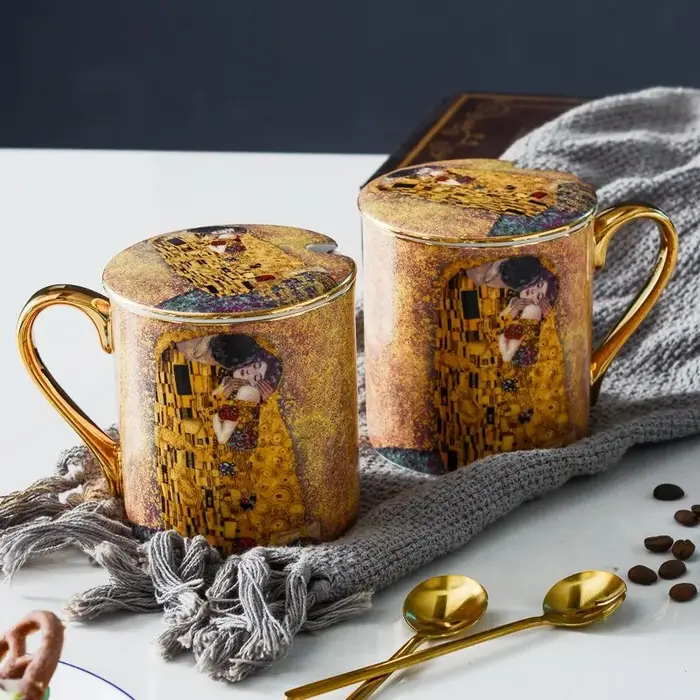 Klimt Kiss tasses à café os chine