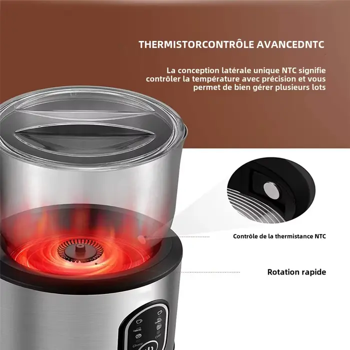 DEVISIB 4-en-1 Mousseur à Lait existent Électrique