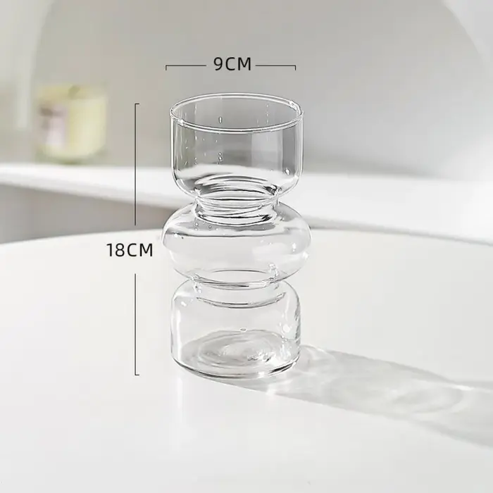 Vase en verre rétro européen