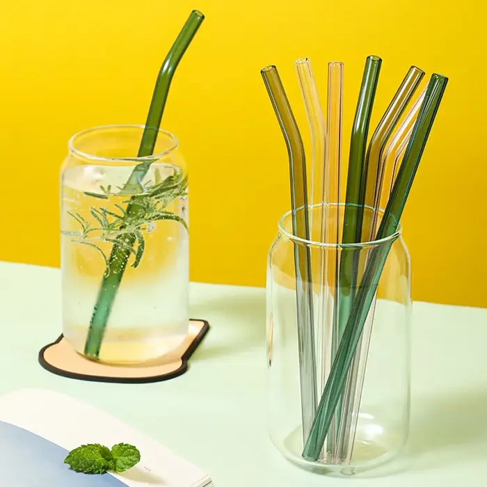 Pailles en verre réutilisables de 8mm