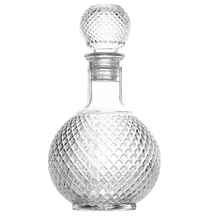 Carafe à liqueur en verre avec bouchon Globe hermétique