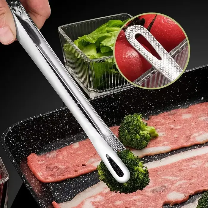 Pinces de cuisine en acier inoxydable pour Barbecue, pince à viande pour Barbecue, pincettes de cuis