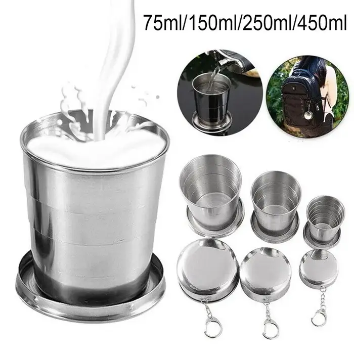 Nouveau Tasse à café de voyage en acier inoxydable