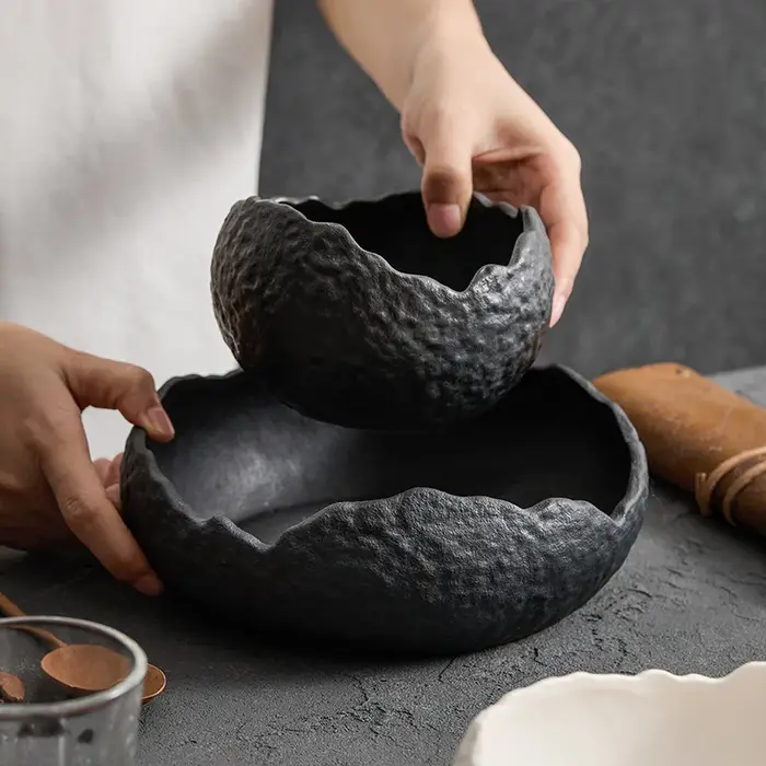 Filles à soupe en céramique blanche