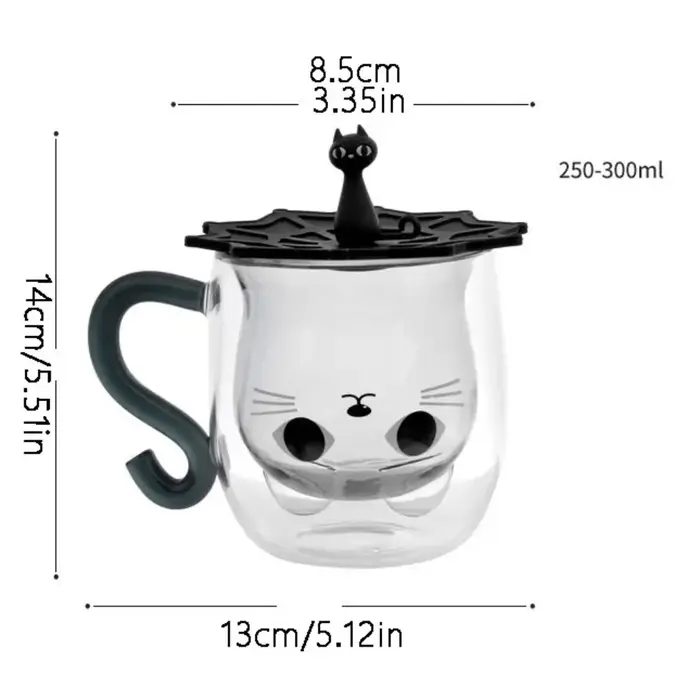 Tasses à café en verre isolées