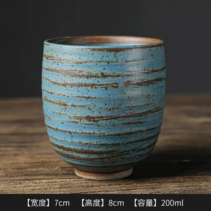 Tasse à café en poterie artisanale émaillée à la main, tasse à thé en céramique, tasse maîtresse, ta
