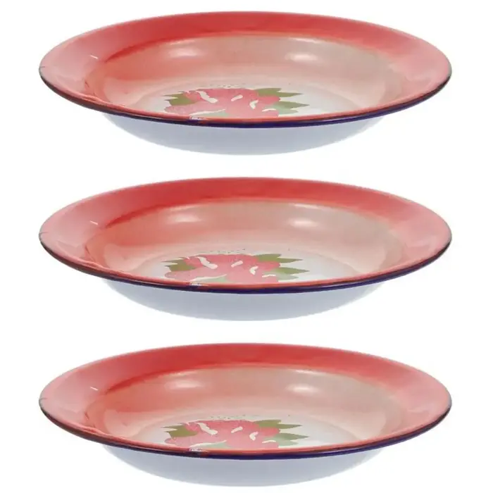 Assiette en émail de fer