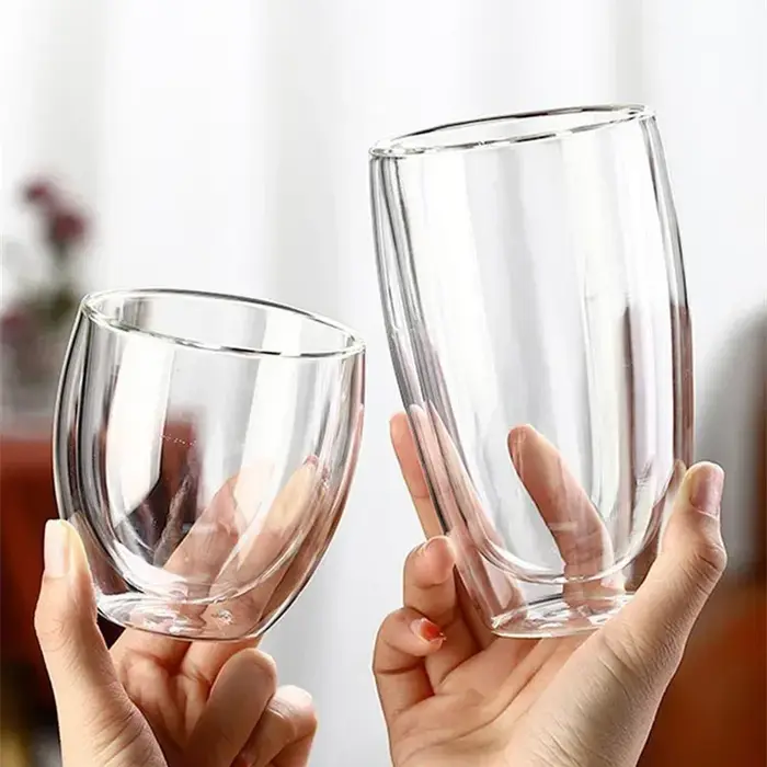 Tasse en verre isolée à Double paroi