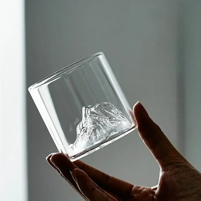Tasse d'eau en verre polyvalente Transparent 180/300ML