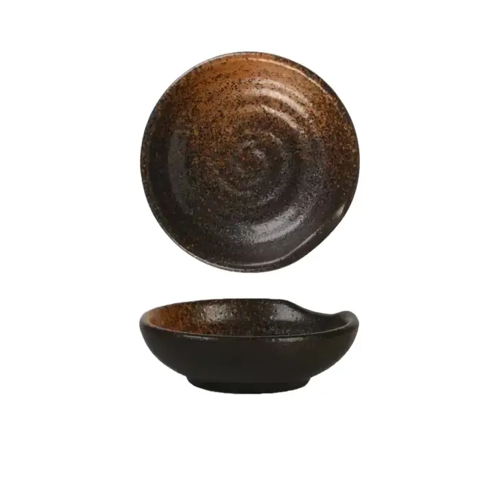 Plat d'assaisonnement japonais créatif en céramique