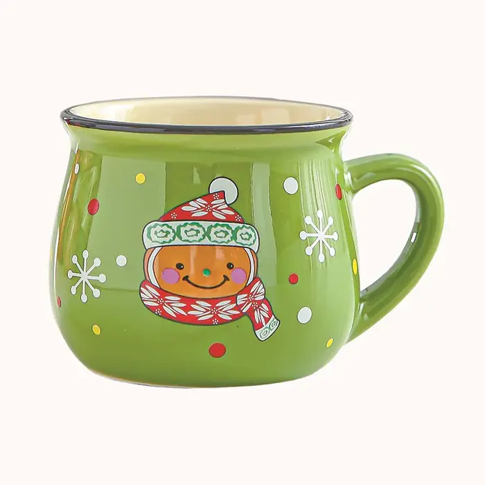 Tasse de noël en céramique, tasse à Mousse du père noël, tasse à café pour le bureau, la maison, la 