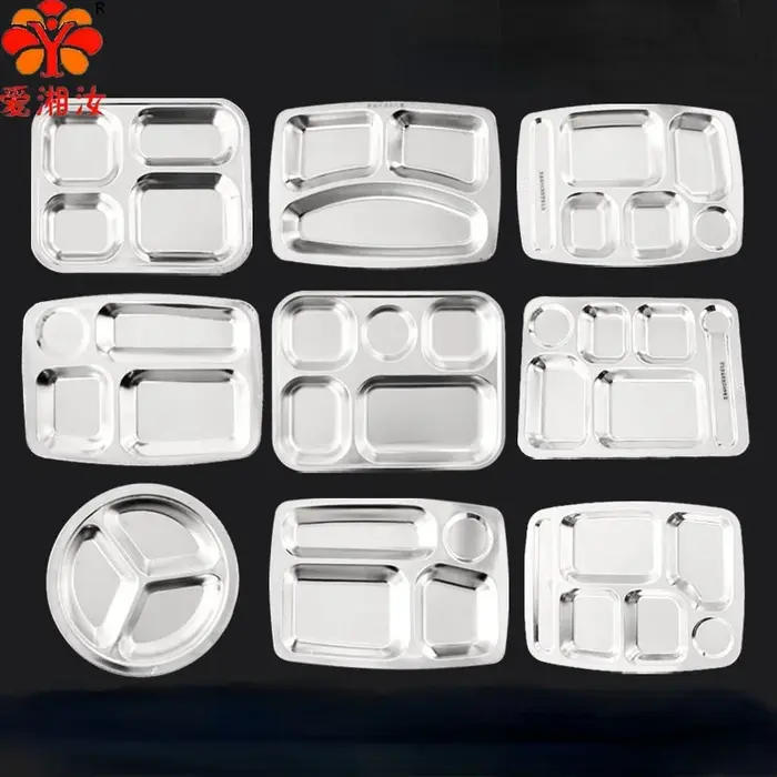 Assiette en acier inoxydable assiettes enfant