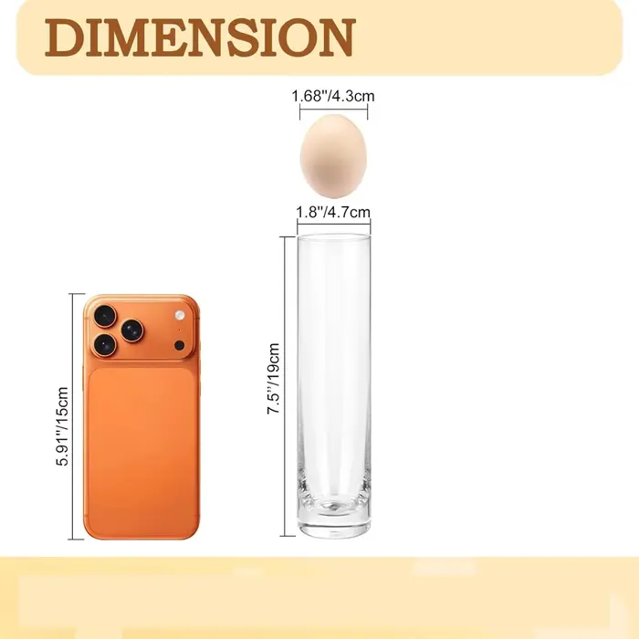 Vase cylindrique en verre