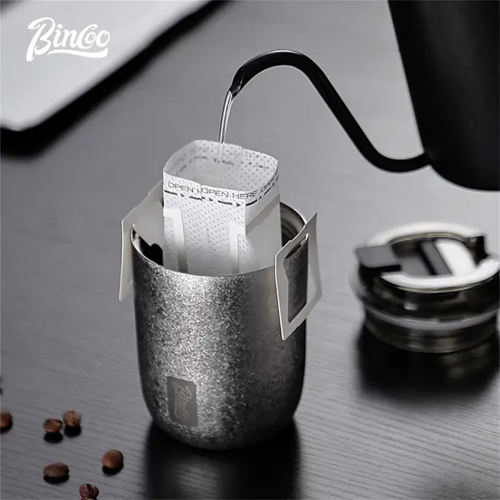 BINCOO 240ML pur titane café Thermos tasse voiture étanche voyage thermique