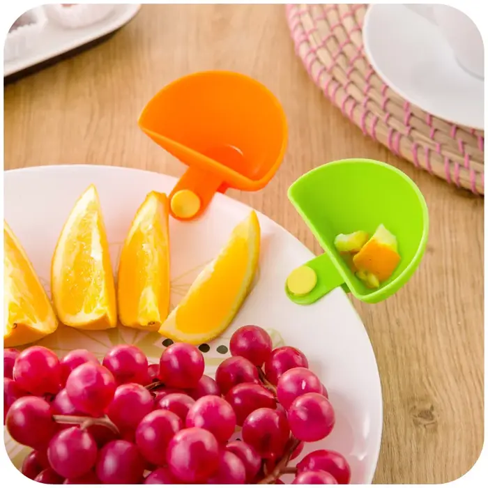 Plat à condiments coloré et créatif avec pince, multifonctionnel pour cuisine