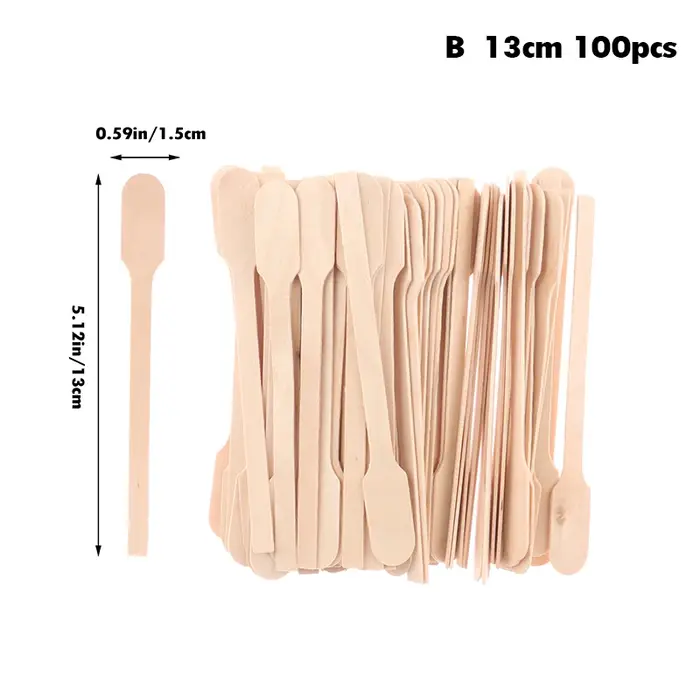 Agitateurs à café en bois de poulet, 4 ", 5", 6 ", 100 pièces, bâtonnets d'arrête pour boissons emba
