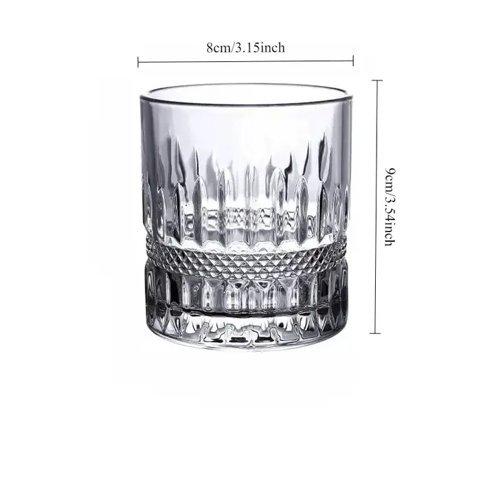 Verre à whisky de qualité supérieure de 300ml, verre à vin transparent, verre à fond épais, verre à