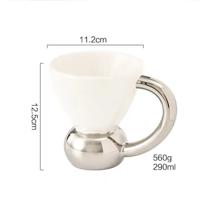 Ahunderjiaz-Tasse à café en céramique, grande tasse, ensemble à boire à la maison, pose, accessoires
