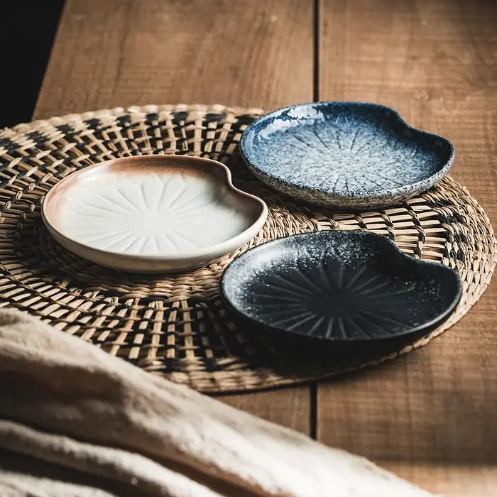 Assiette en céramique vintage élégante de 5 pouces