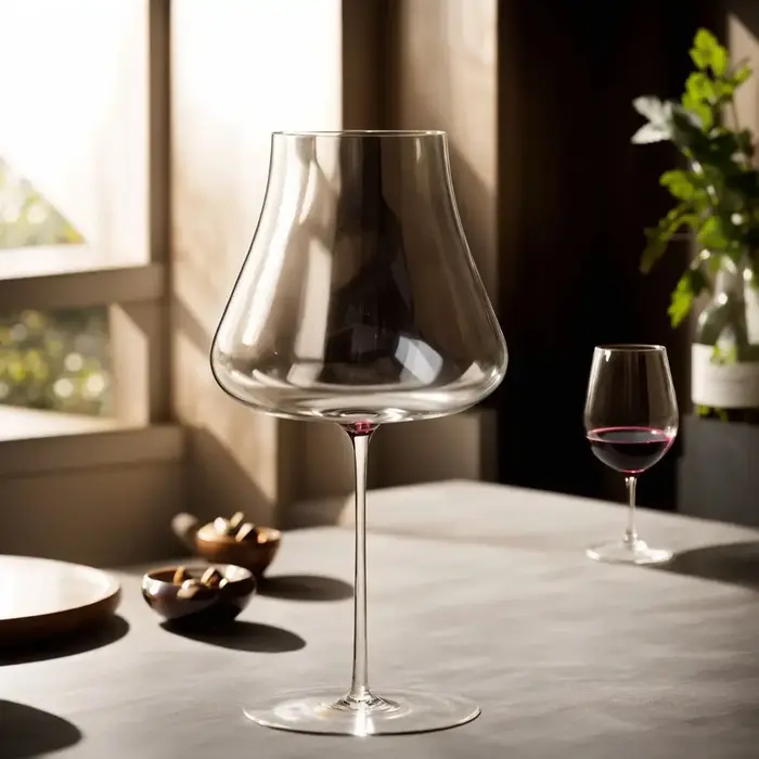 Verres à vin en verre de cristal de grande capacité