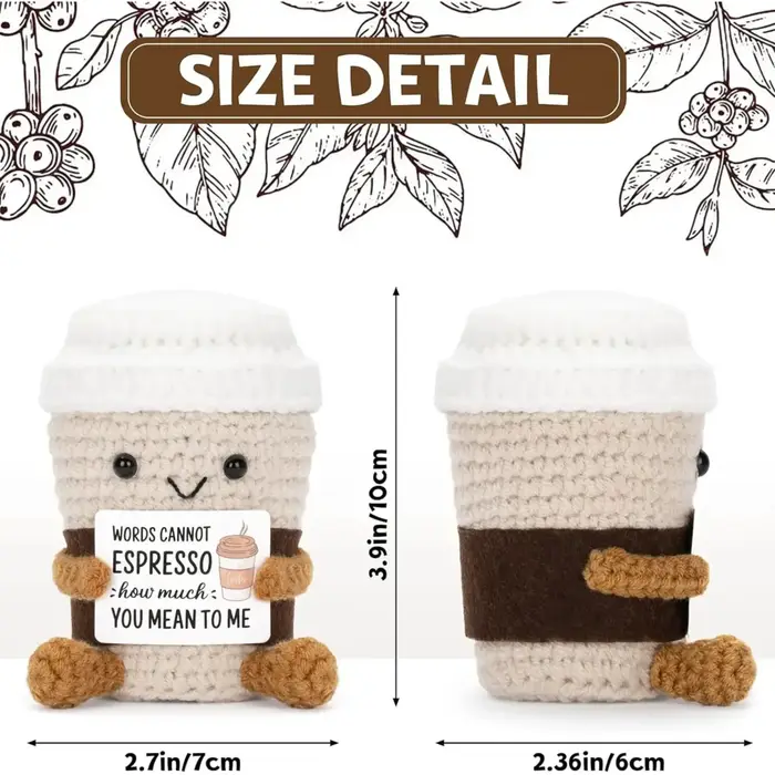 Poupée de café au Crochet drôle