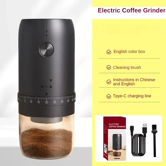 Moulin à café électrique portable, aste par USB, mélangeurs extérieurs pour la maison, broyeur de gr