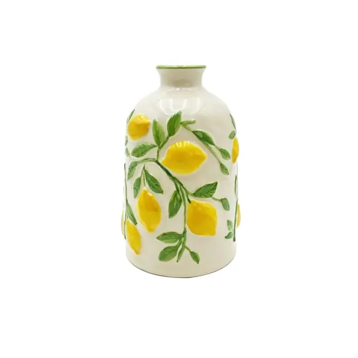 Vase en céramique en forme de fleur de citron