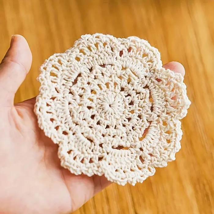Sous-verres bohème en Crochet à fleurs