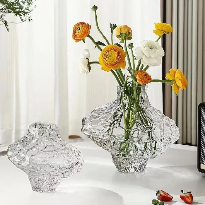 Vase en verre de la vallée nordique