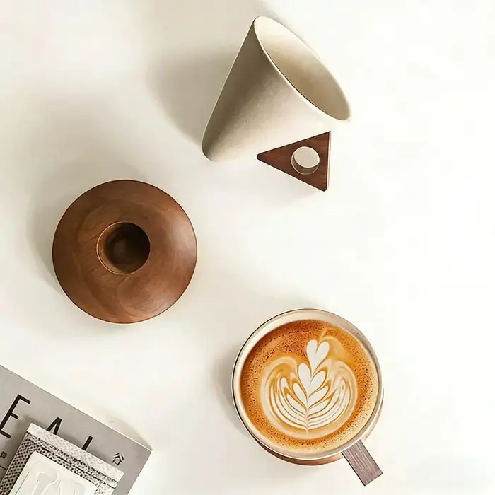 Ensemble de tasses à café en céramique vintage