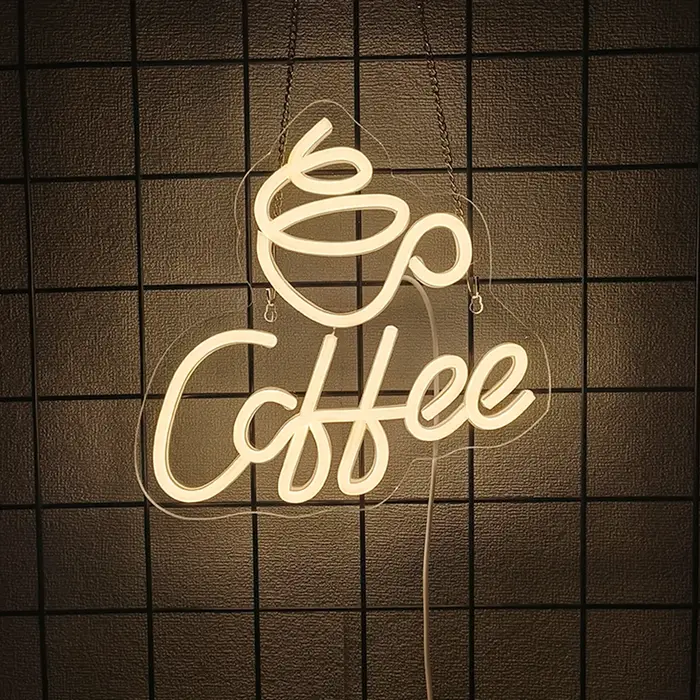 Enseigne néon pour bar à café, décoration murale, enseigne lumineuse pour café, station de café, res