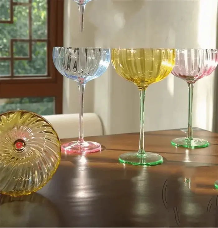 Verres à vin rouge, verres à dessert