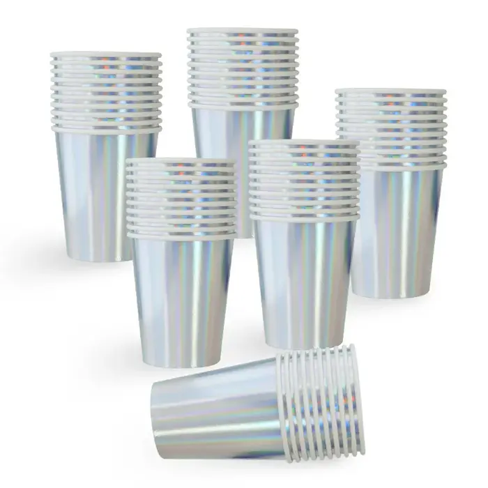 Ensemble de vaisselle couleur laser argent
