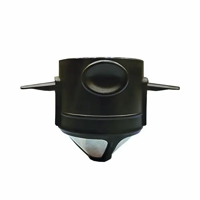 Filtre à café portable pliable réutilisable avec maille double couche pour infusion par dégoulinement sans papier