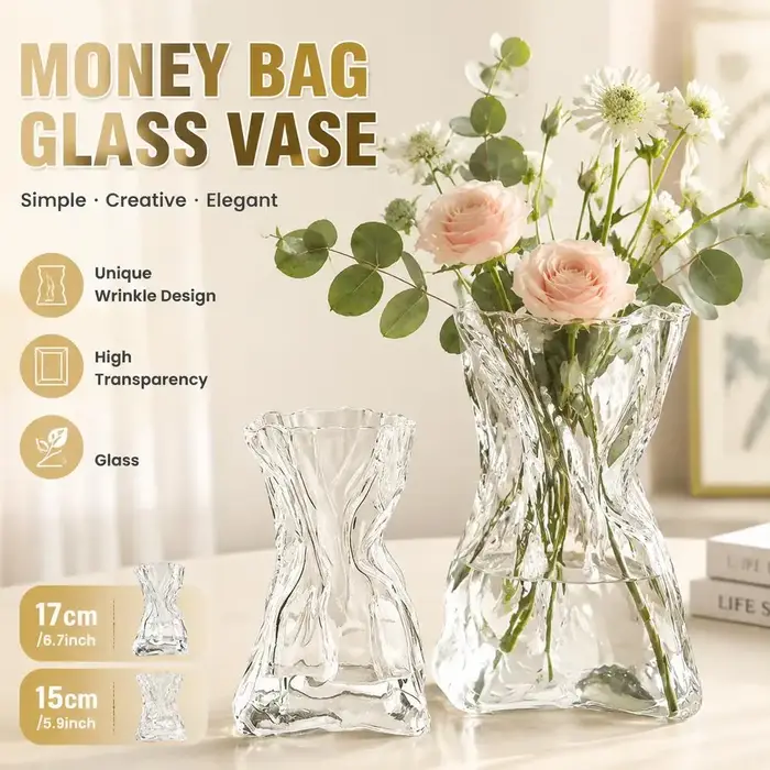 Vase en verre organique