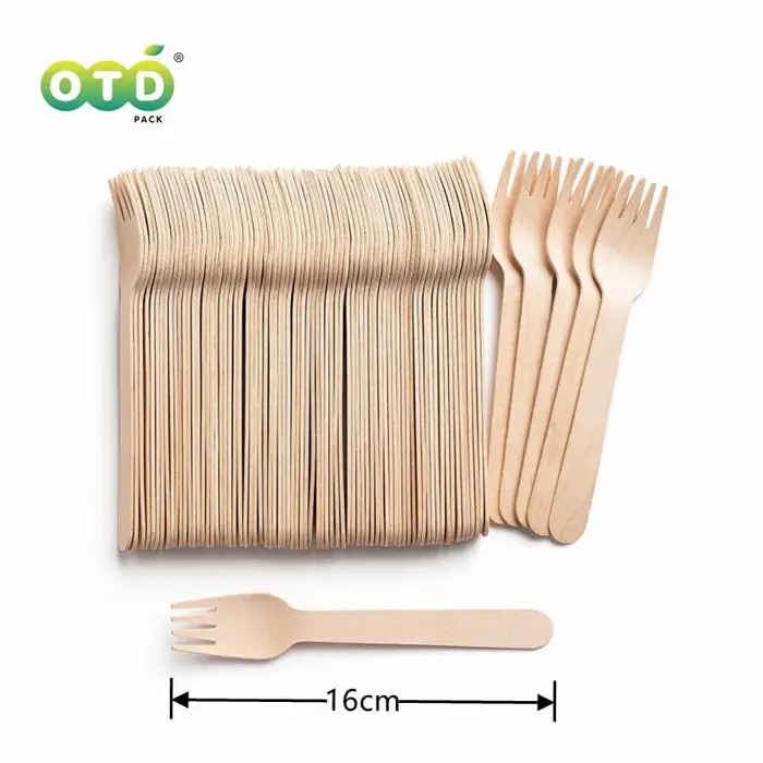 Couverts jetables en bois fourchettes/cuillères/couteaux/cuillères fournitures de fête