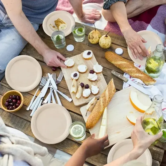 Assiettes rondes jetables