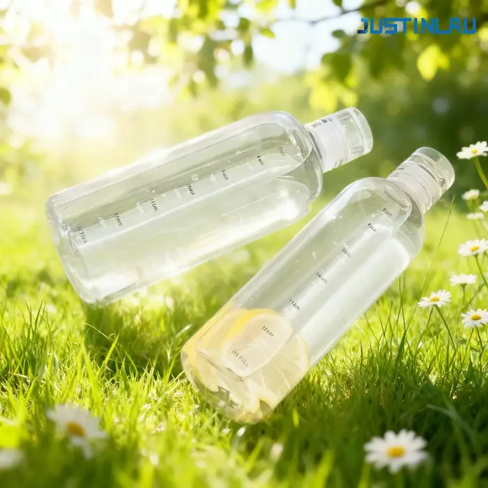 Bouteille en verre transparente de 300-1000 ml en verre borosilicate