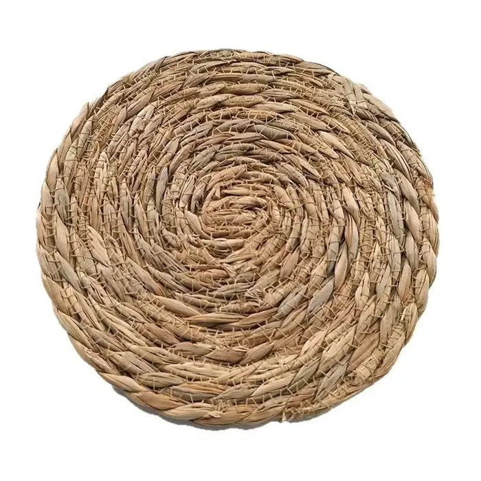 Napperons en rotin tissés à la main-tapis de table naturels résistants à la chaleur pour salle à manger
