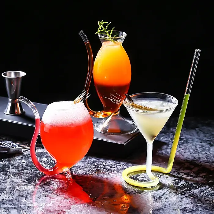 Verre à cocktail créatif