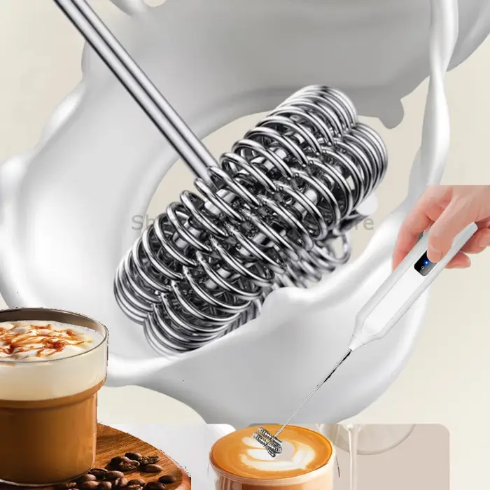 Mousseurs à lait sans fil mélangeur électrique portatif Mini cafetière
