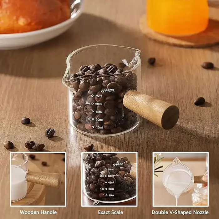 Tasse à lait en verre, petit gobelet à espresso en verre